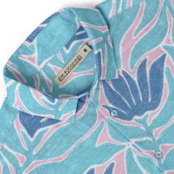 Short Sleeve Shirts|Bamboo|RSVLTS Turq Tropic – Bamboo Short Sleeve Shirt