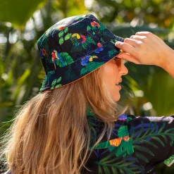 Accessories|Accessories|RSVLTS Two Tickets To Parrotise – Reversible Bucket Hat