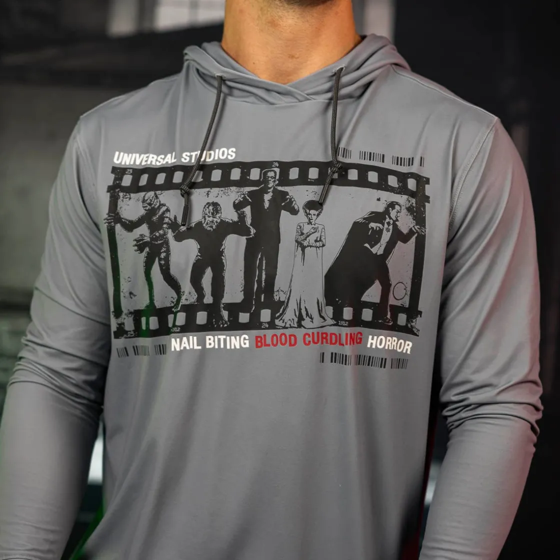 Universal Monsters|Outerwear|Universal Monsters "Nail Biting Blood Curdling Horror" – Performance Hoodie