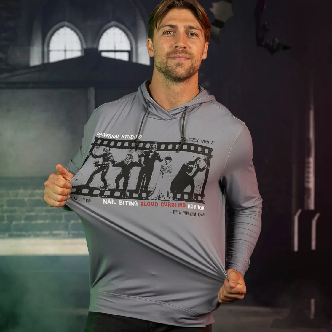 Universal Monsters|Outerwear|Universal Monsters "Nail Biting Blood Curdling Horror" – Performance Hoodie