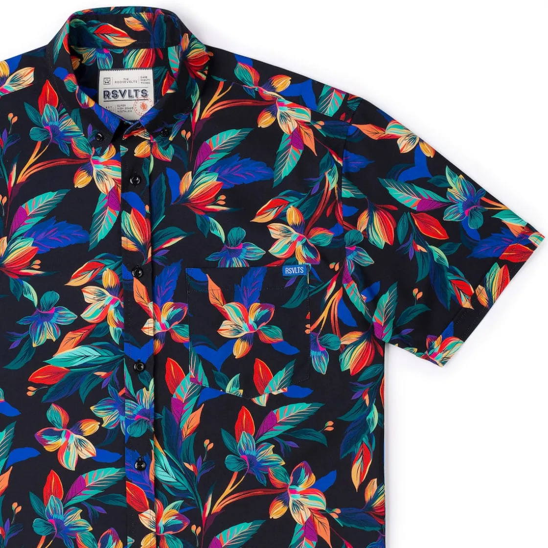 Short Sleeve Shirts|Short Sleeves|RSVLTS Vibrant Bloom – KUNUFLEX Short Sleeve Shirt