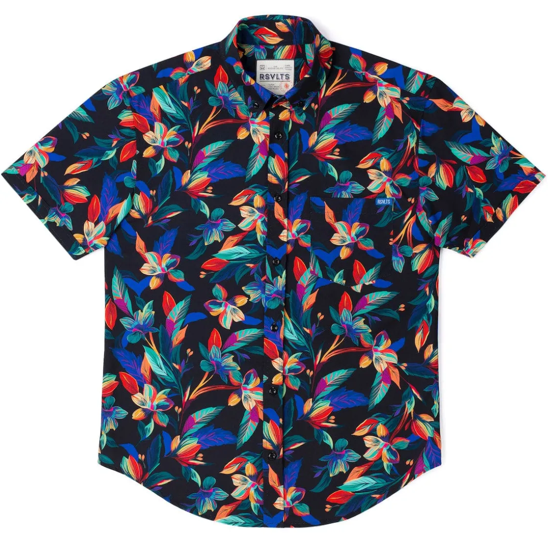 Short Sleeve Shirts|Short Sleeves|RSVLTS Vibrant Bloom – KUNUFLEX Short Sleeve Shirt