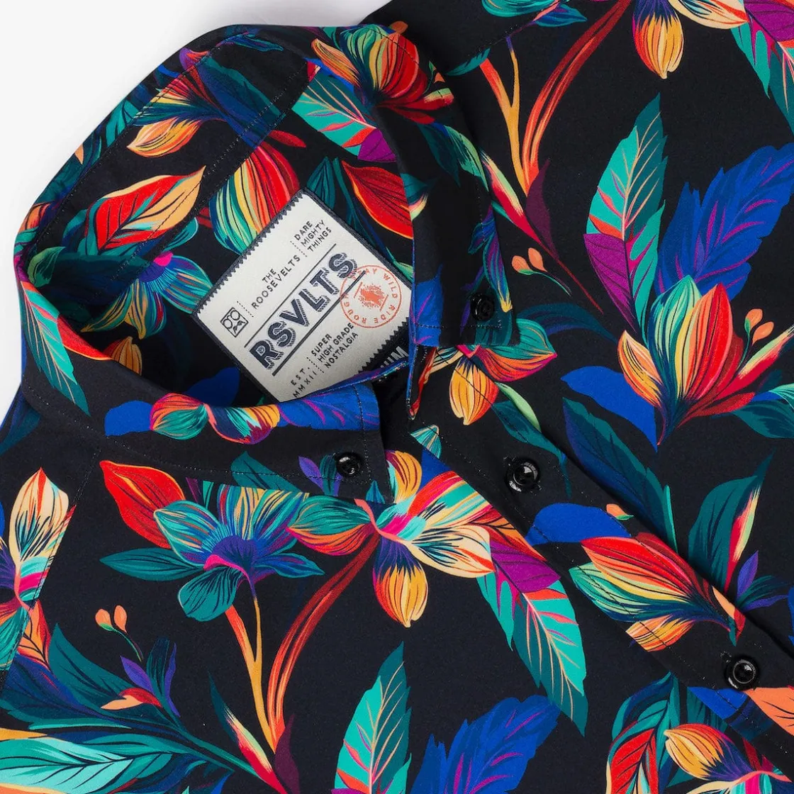 Short Sleeve Shirts|Short Sleeves|RSVLTS Vibrant Bloom – KUNUFLEX Short Sleeve Shirt