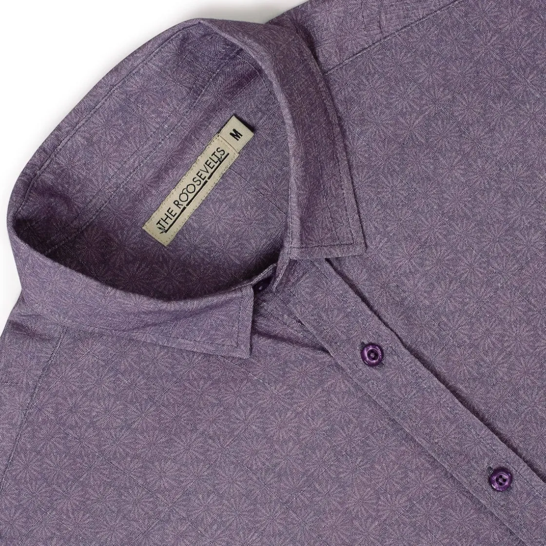 Short Sleeve Shirts|Bamboo|RSVLTS Violet Vacay – Bamboo Short Sleeve Shirt