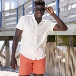 Short Sleeve Shirts|Matching Sets|RSVLTS White Sand – Bamboo Short Sleeve Shirt