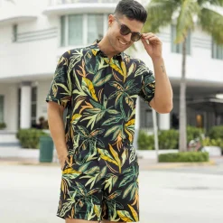 Short Sleeve Shirts|Matching Sets|RSVLTS Wild Jungle – Bamboo Short Sleeve Shirt