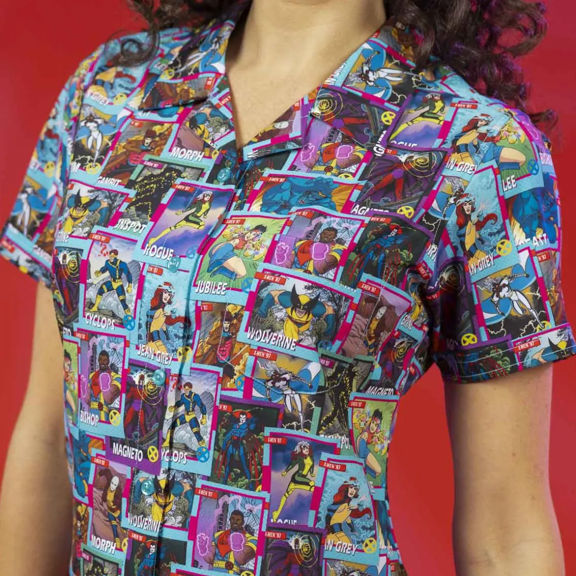 X-men|Marvel|Marvel X-Men ‘97 "Packs a Punch" – Women's KUNUFLEX Short Sleeve Shirt
