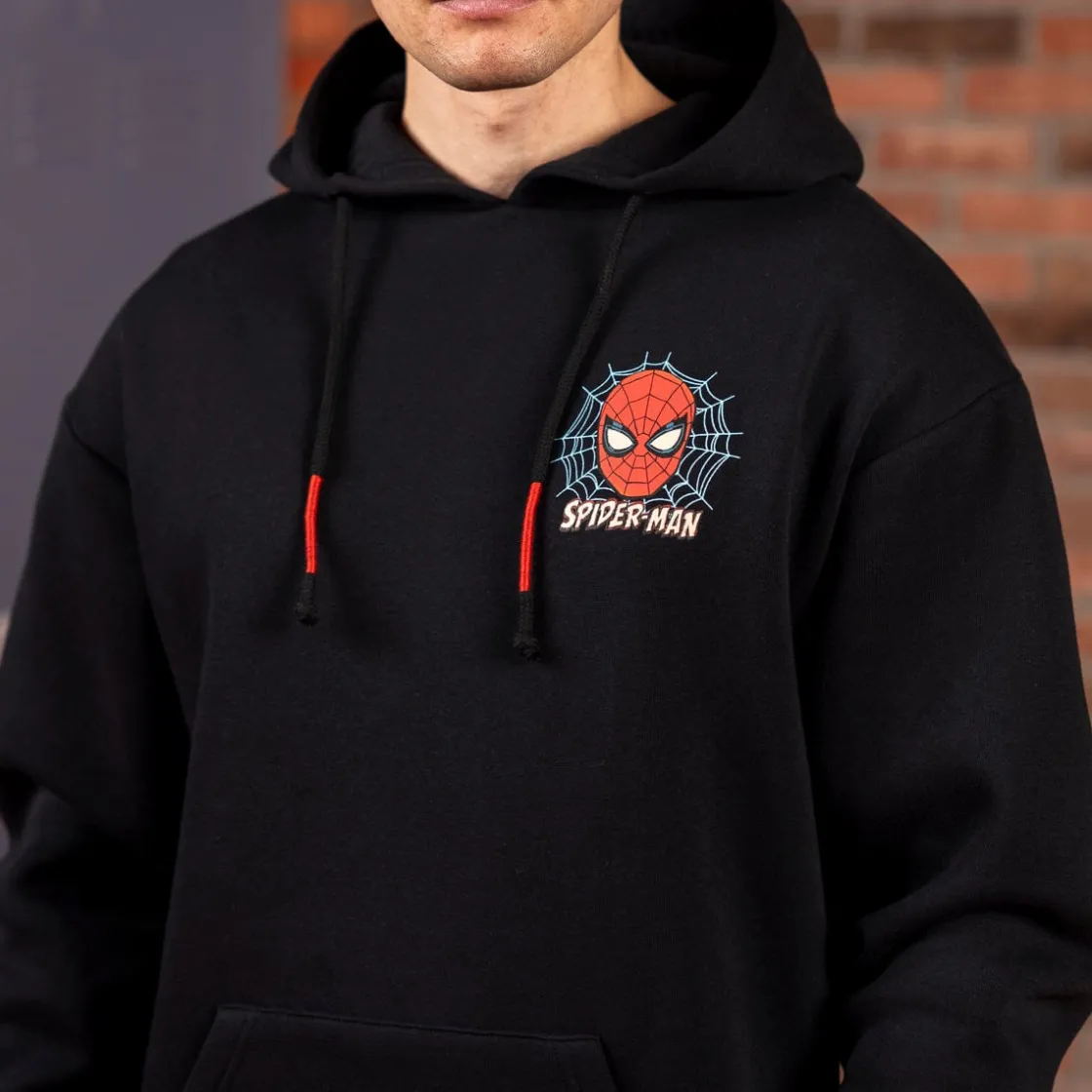 Spider-man|Marvel|Marvel Your Friendly Neighborhood Spider-Man "Hey, Neighbor!" – Classic Hoodie